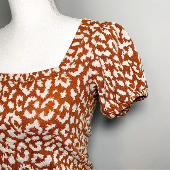 Free People No Type Top - Brown Leopard - Picture 5 of 8